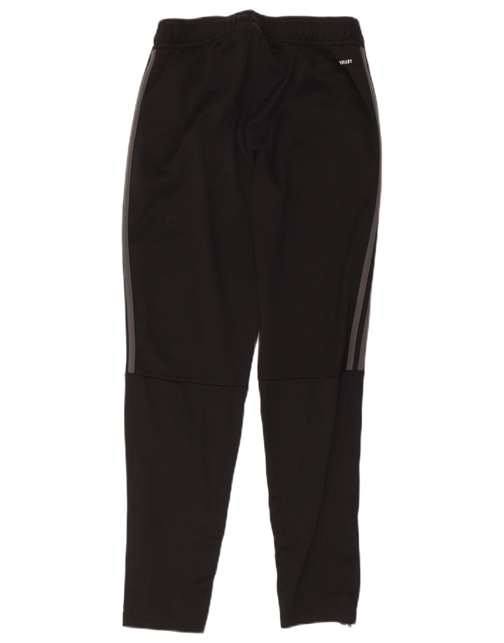 Adidas Damen Aeroready Trainingshose UK 14 Medium Schwarz Polyester