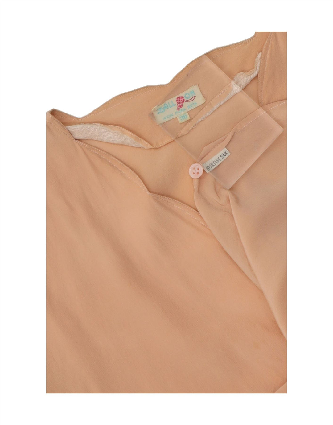 BALL ON Womens Short Sleeve Shirt Blouse EU 36 Small Pink Silk Vintage Ball On and Second-Hand Ball On from Messina Hembry 