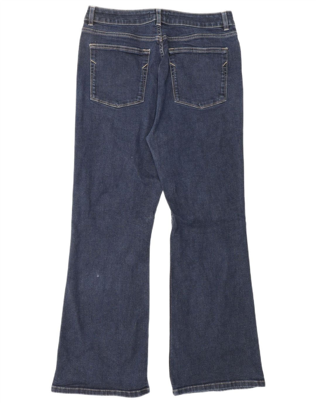 MINT VELVET Damen Bootcut-Jeans UK 14 Medium W30 L28 Marineblaue Baumwolle