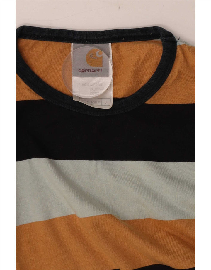 Carhartt Herren-Top, langärmelig, klein, mehrfarbig, gestreift, Baumwolle