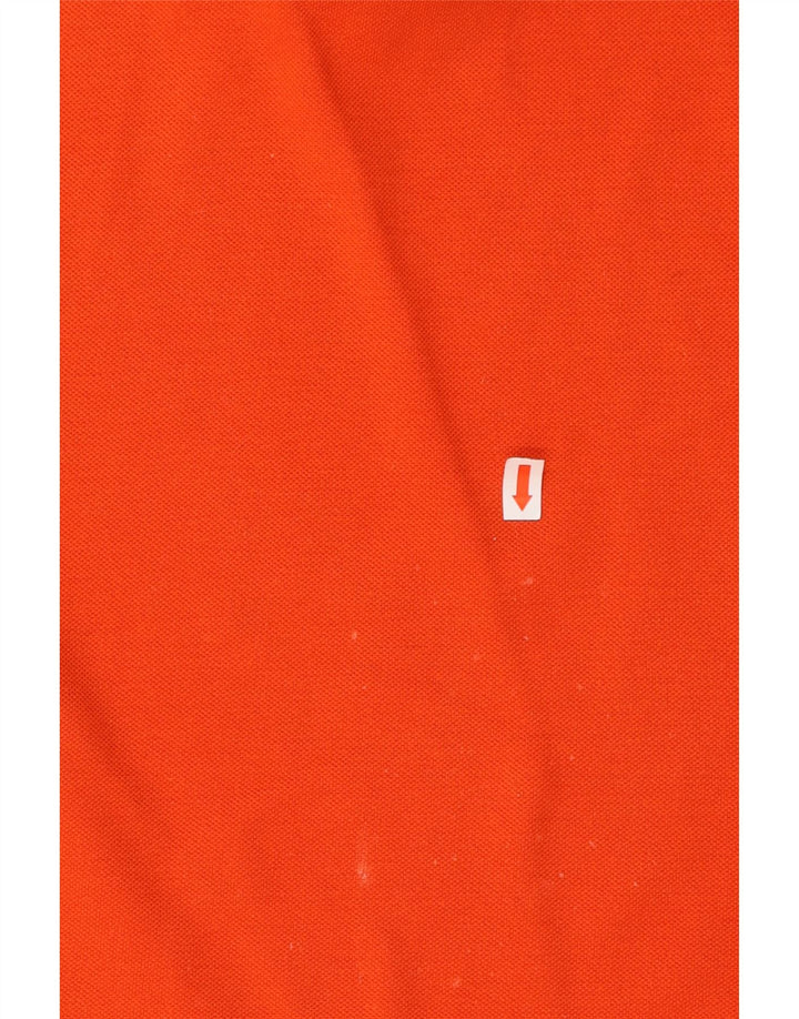 LACOSTE Herren-Poloshirt, Größe 5, große orangefarbene Baumwolle