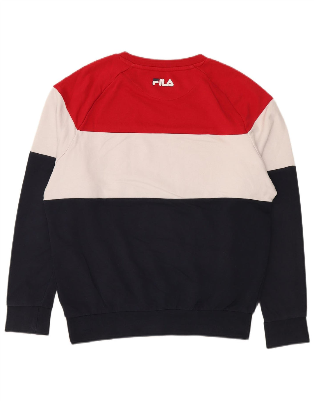 FILA Herren-Sweatshirt mit Grafik, klein, mehrfarbig, Farbblock