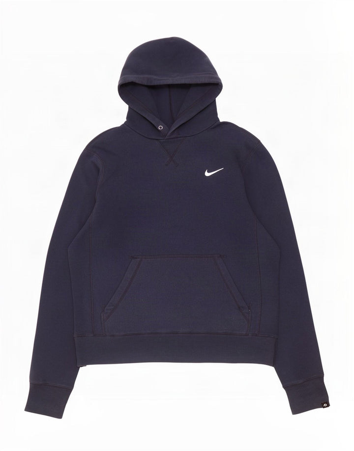 Nike Herren-Hoodie-Pullover aus Baumwolle in mittlerem Marineblau