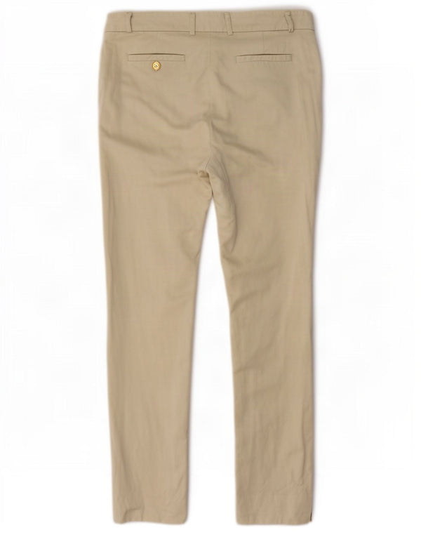 Liu Jo Damen-Chinohose mit hoher Taille, schmaler Passform, Größe 42, Mittel W32 L27, Beige