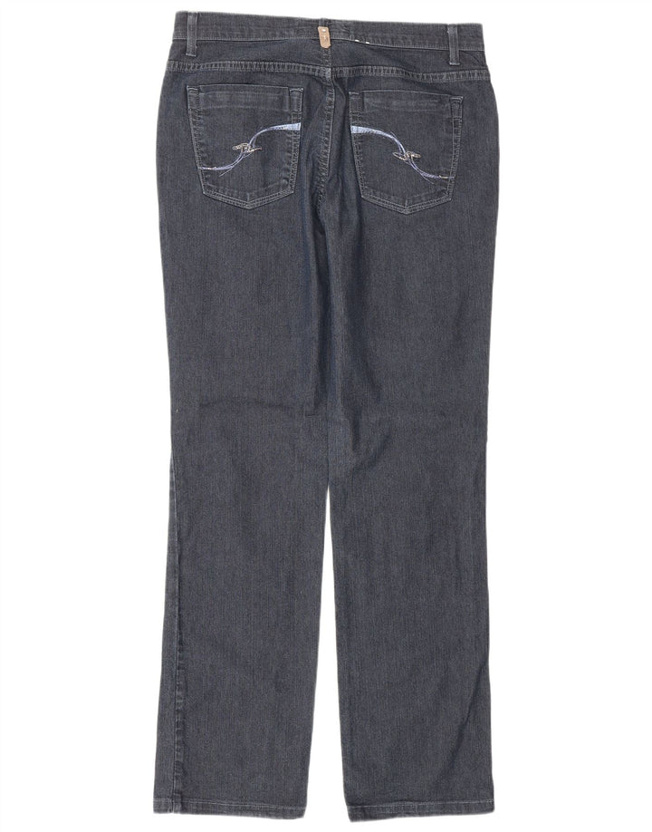 TRUSSARDI Womens Straight Jeans W30 L30 Navy Blue Cotton