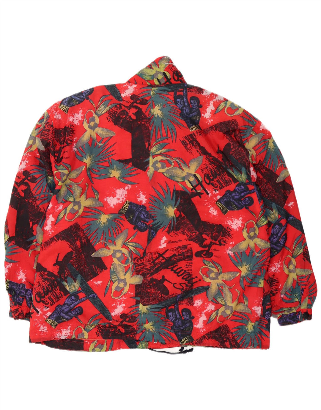 Gil Bret Damen Übergroße Windjacke UK 14 Großes rotes Blumenmuster