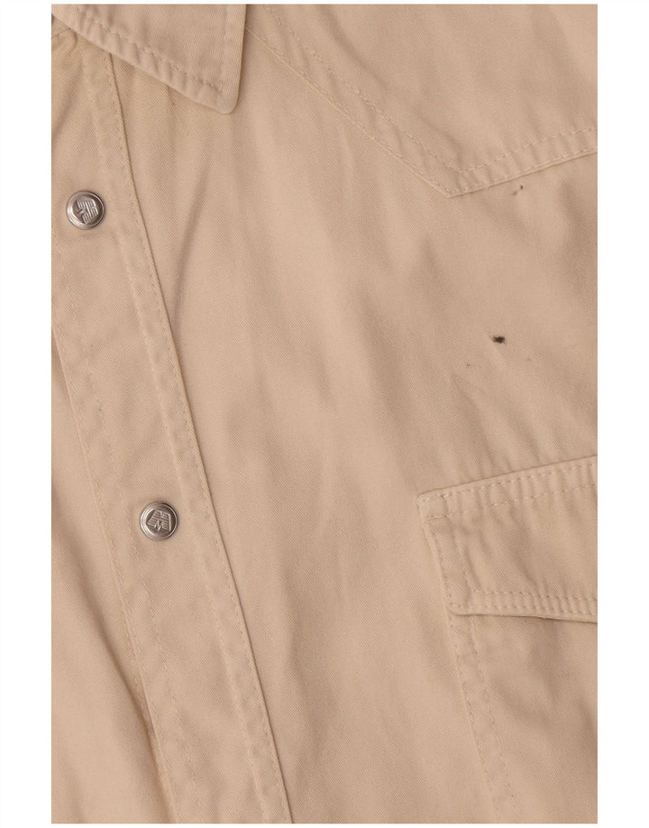 VINTAGE Herrenhemd XL Beige Baumwolle