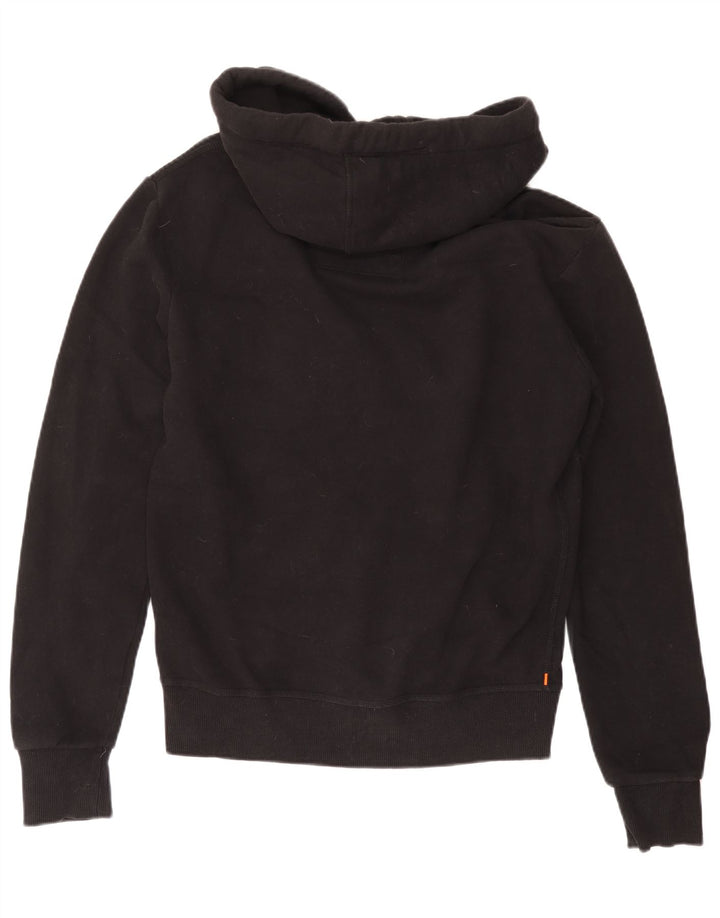 SUPERDRY Herren-Kapuzenpullover mit Reißverschluss, Mittelschwarz, Baumwolle