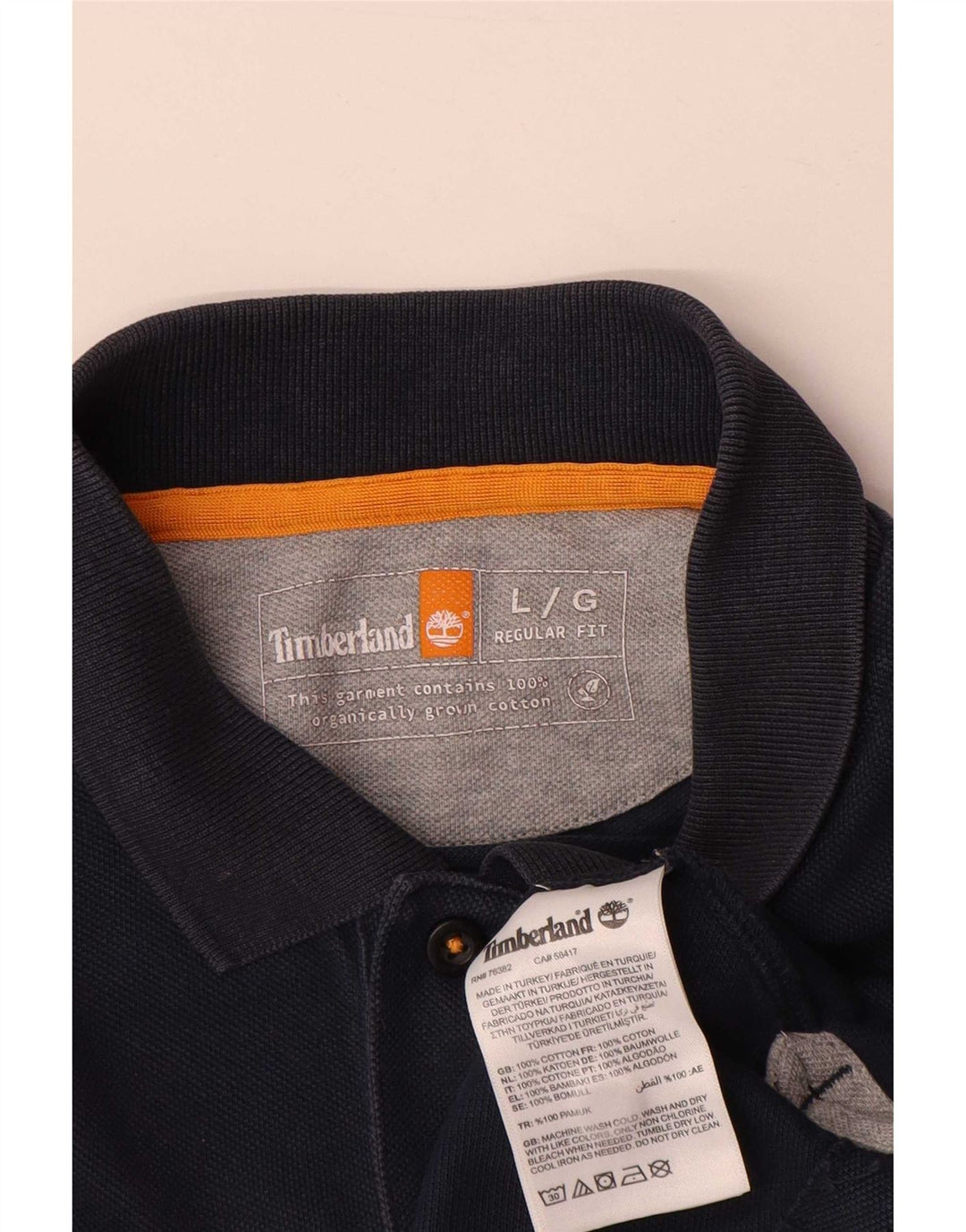 Timberland Herren-Poloshirt, große marineblaue Baumwolle