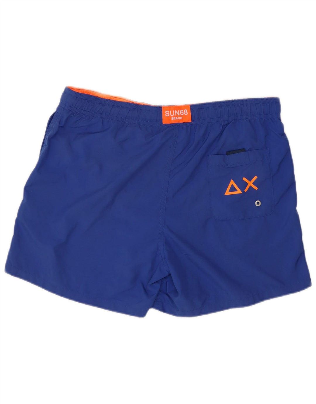 Sun68 Badeshorts für Jungen mit Grafik, 13–14 Jahre, blaues Polyester