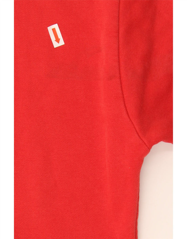 NIKE Womens Graphic Sweatshirt Jumper US 14/16 Large Red Cotton