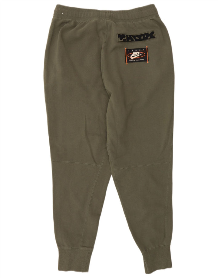 NIKE Mens Tracksuit Trousers Joggers Medium  Khaki Cotton