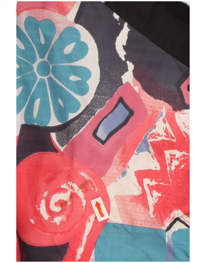 MAIER Herren-Overall-Pullover-Windbreaker-Jacke, Gr. 6, XS, Schwarz mit Blumenmuster