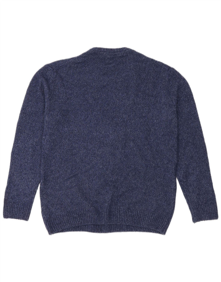 Refrigiwear Herren-Pullover mit Rundhalsausschnitt, mittlere marineblaue Wolle