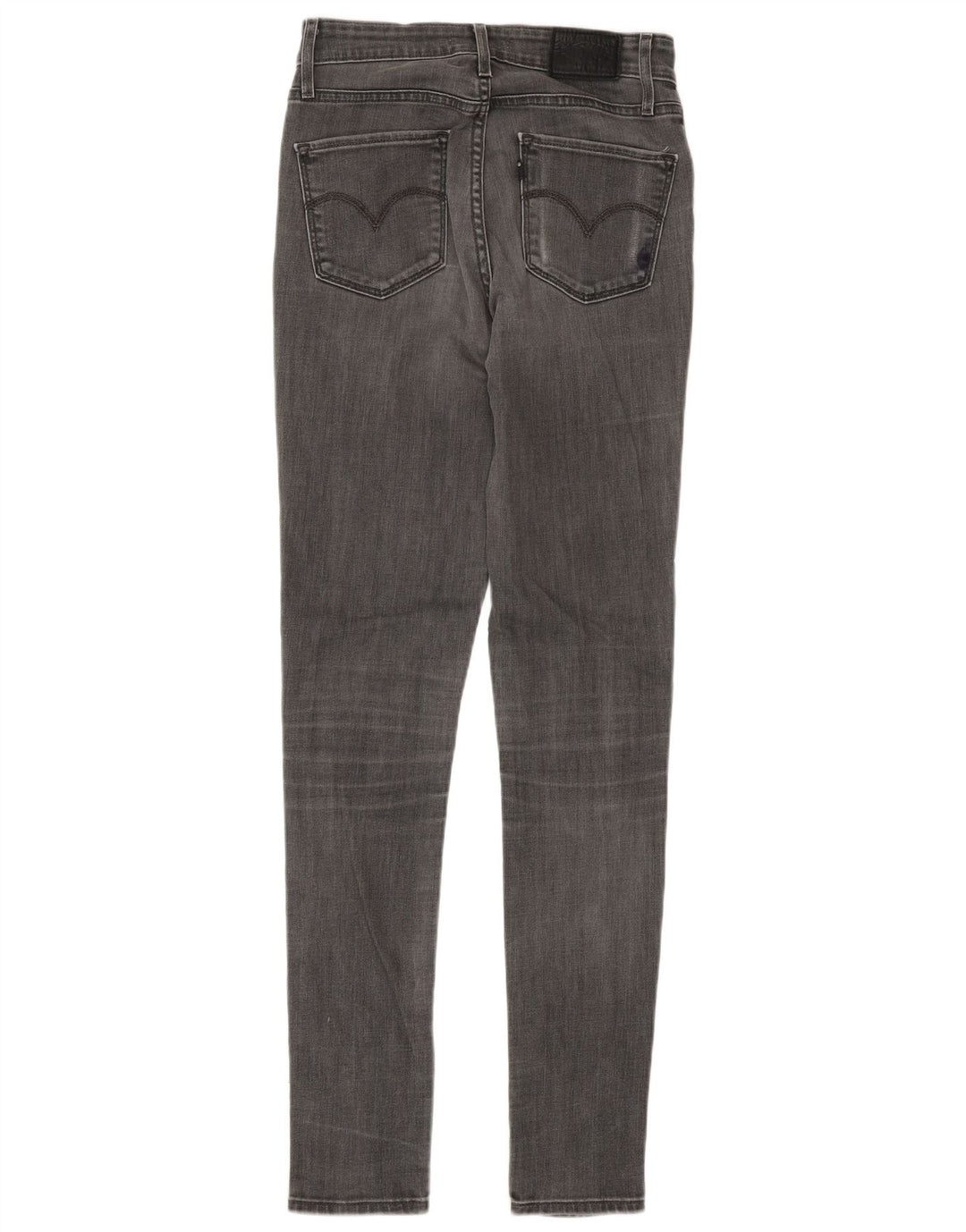 Levi's Damen Skinny Jeans W26 L34 Graue Baumwolle