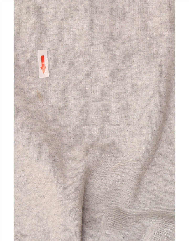 Asics Herren-Sweatshirt mit grafischem Reißverschluss und Rundhalsausschnitt, Größe L, Grau