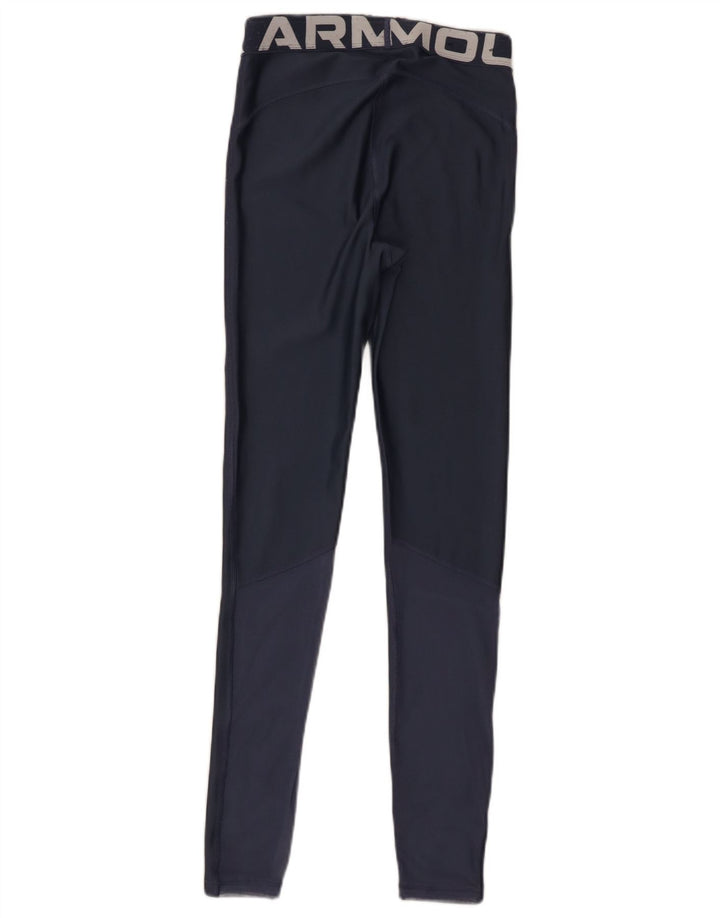 Under Armour Damen Graphic Leggings UK 4 XS Blau Polyester