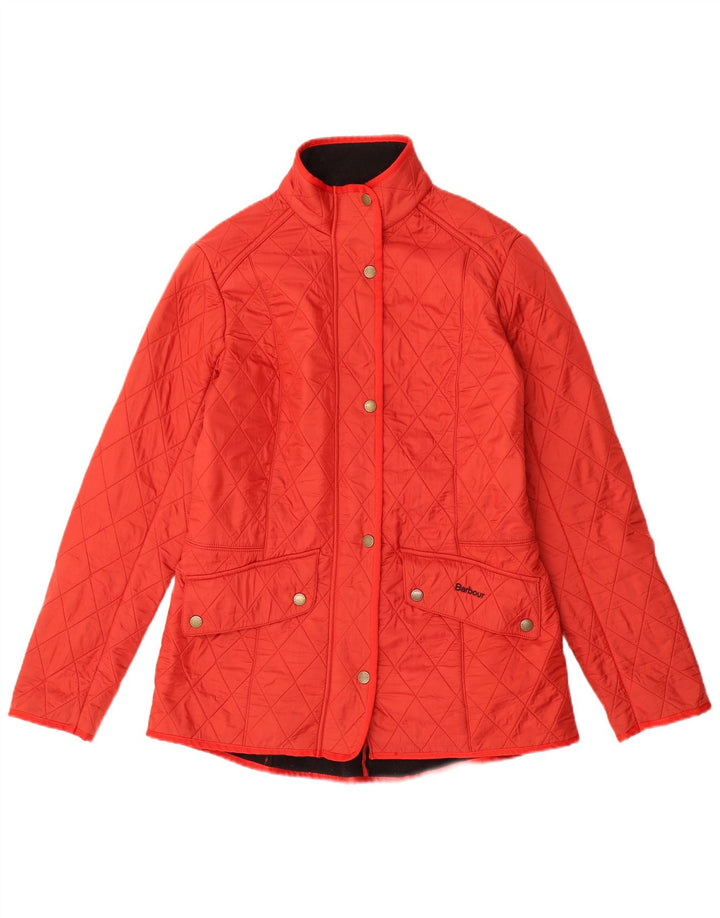 Barbour Damen Steppjacke UK 16 Large Rot Polyamid
