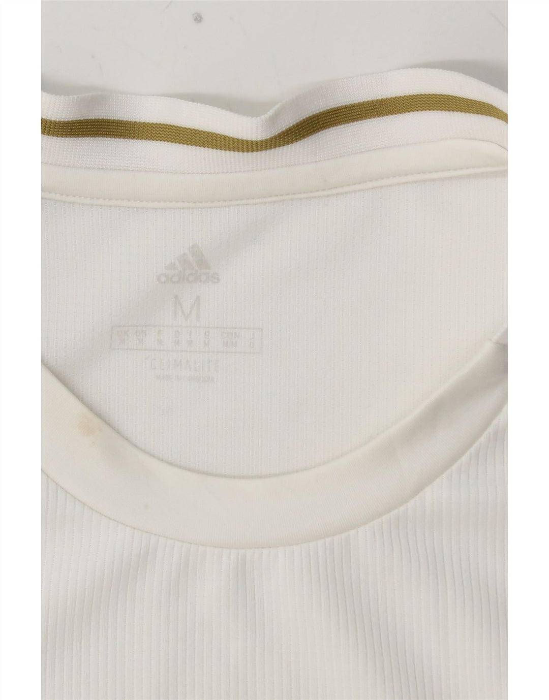 ADIDAS Herren Real Madrid Grafik-T-Shirt-Oberteil aus mittelweißem Polyester