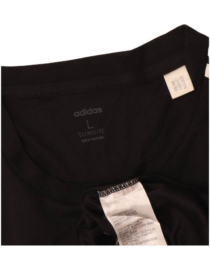 Adidas Herren Climalite Top Langarm Large Schwarz