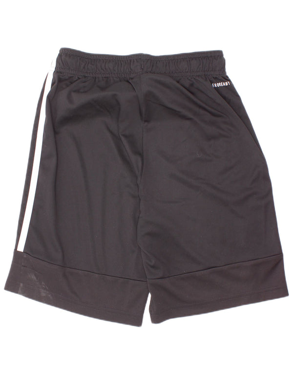 Adidas Jungen Aeroready Sportshorts 11–12 Jahre, schwarzes Polyester