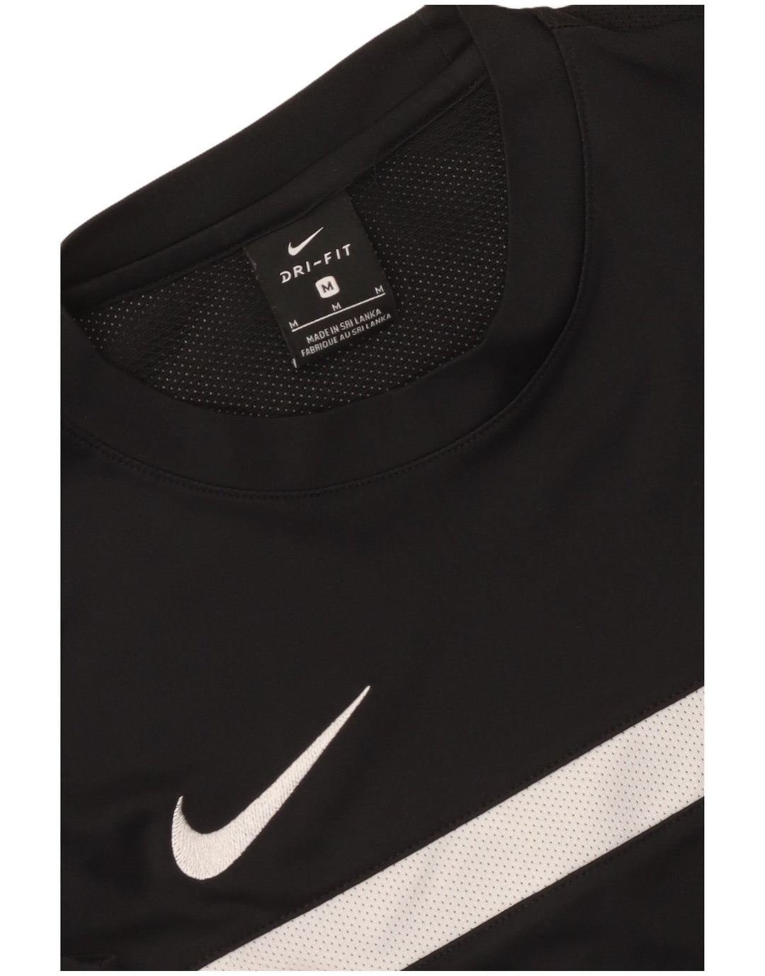 Nike Herren Dri Fit T-Shirt Top Medium Schwarz Farbblock