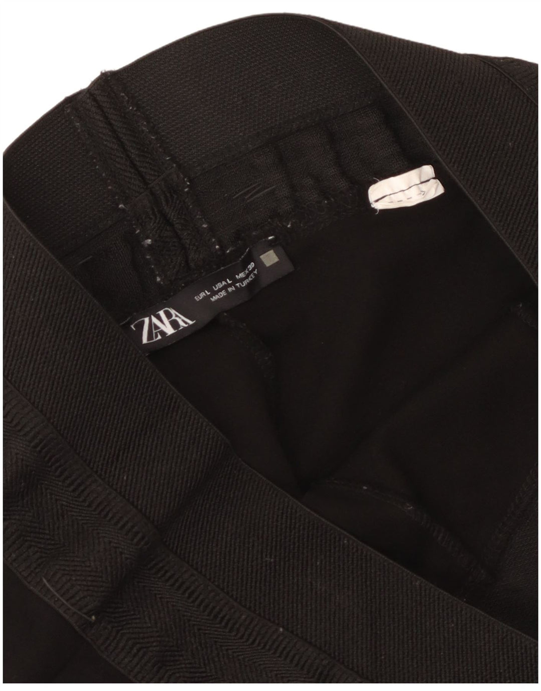 Zara Damen Crop Leggings UK 14 Large Schwarz