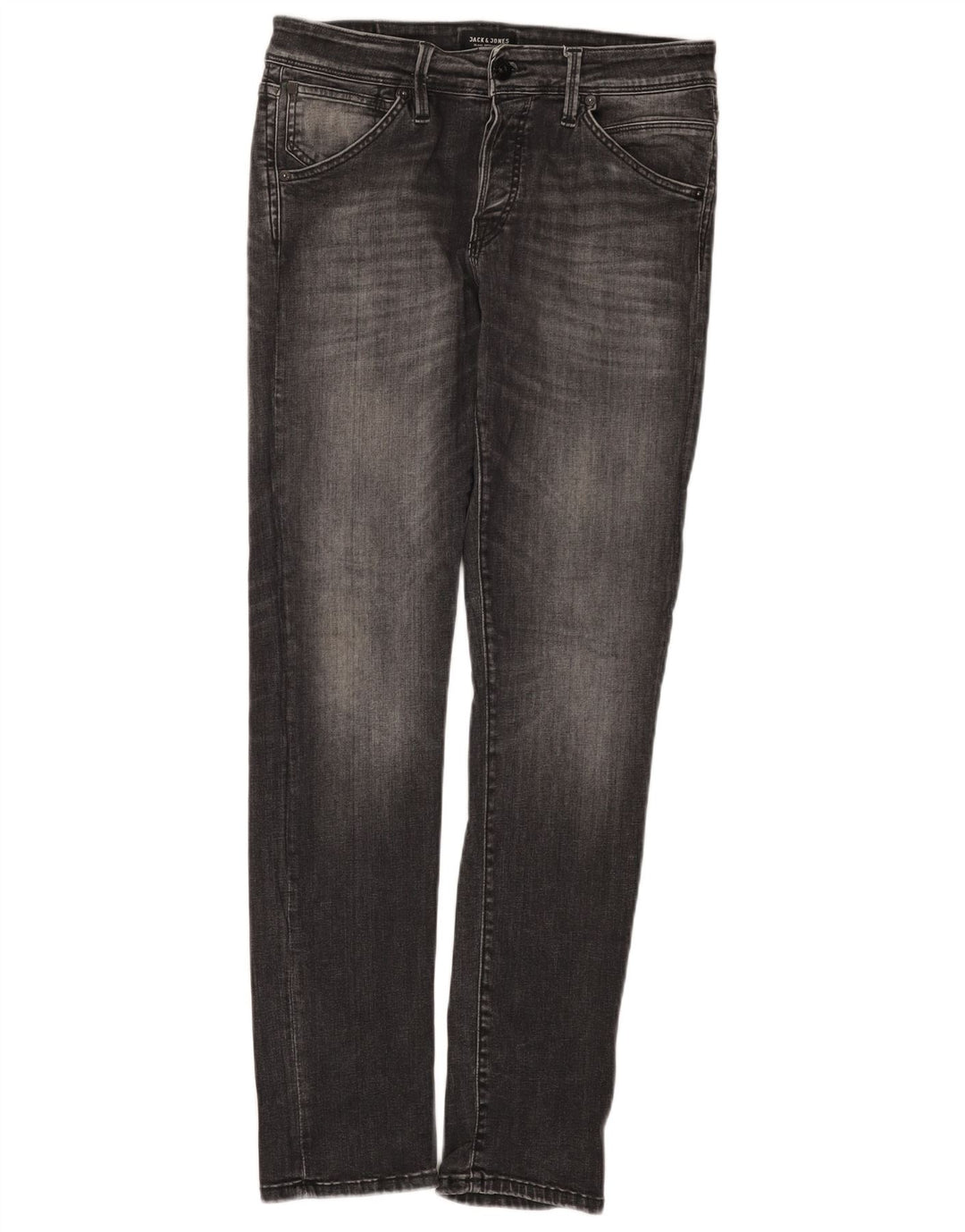 Jack & Jones Herren Slim Jeans W31 L32 Graue Baumwolle