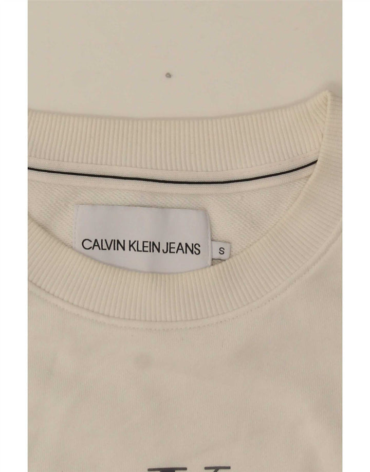 Calvin Klein Jeans Damen Sweatshirt Pullover UK 10 Small Mehrfarbig