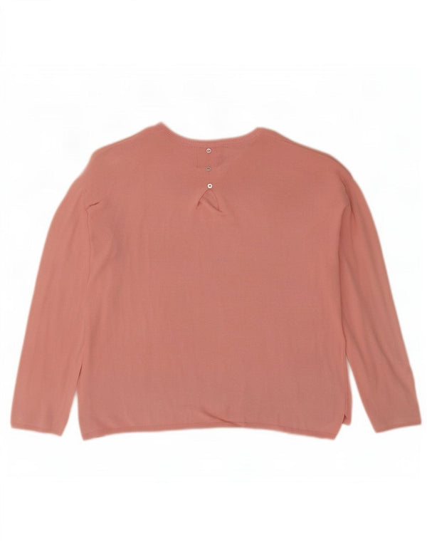 Zara Mädchen-Pullover mit entspannter Passform, U-Boot-Ausschnitt, 13–14 Jahre, Rosa