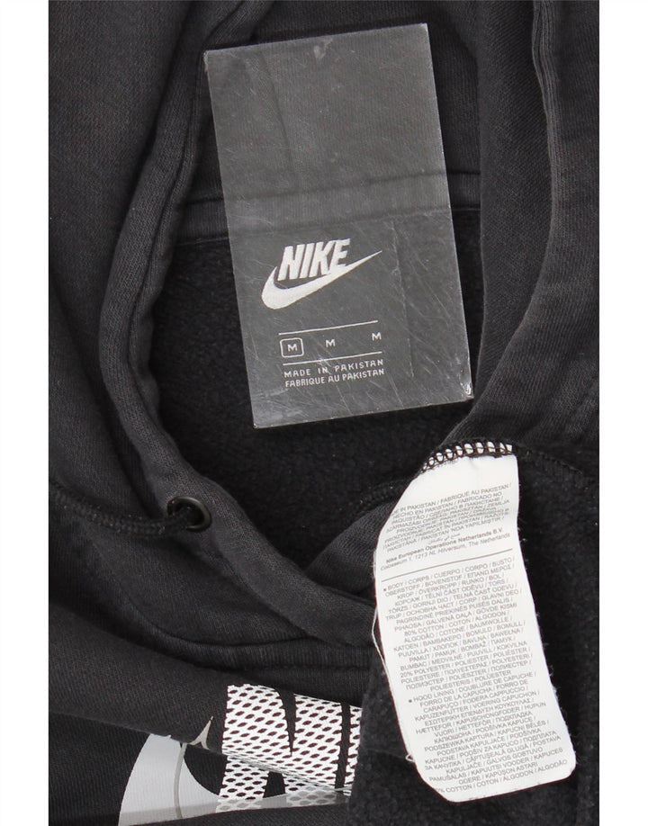 NIKE Herren-Kapuzenpullover mit Grafik, mittelschwarz, Baumwolle