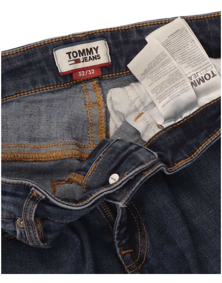 TOMMY HILFIGER Herren Slim Jeans W32 L32 Blaue Baumwolle