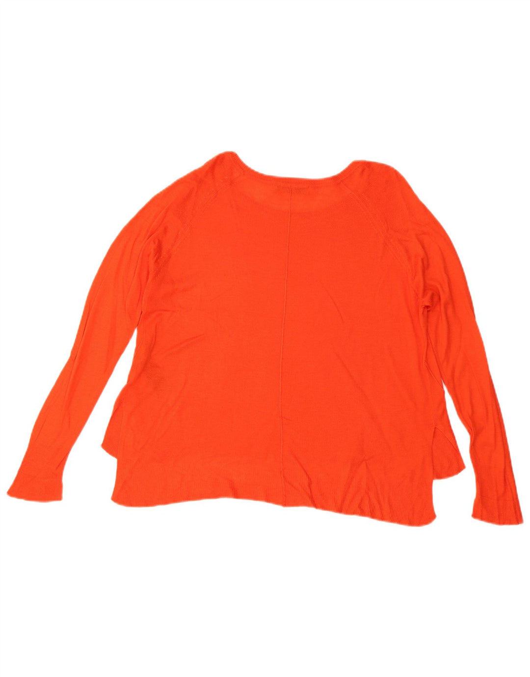 Zara Damen-Pullover mit U-Boot-Ausschnitt, Gr. 14, mittelorange Viskose