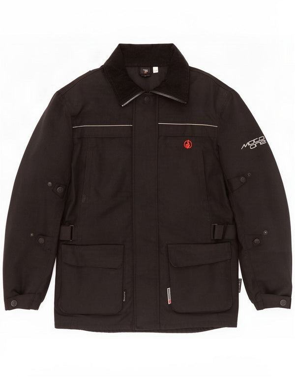 Moto One Herren Racer Jacke UK 38 Medium Schwarz