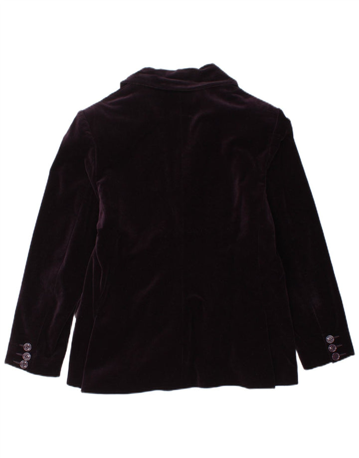 Clips Damen-Blazer aus Samt mit 2 Knöpfen, IT 46, Größe L, Lila, Baumwolle