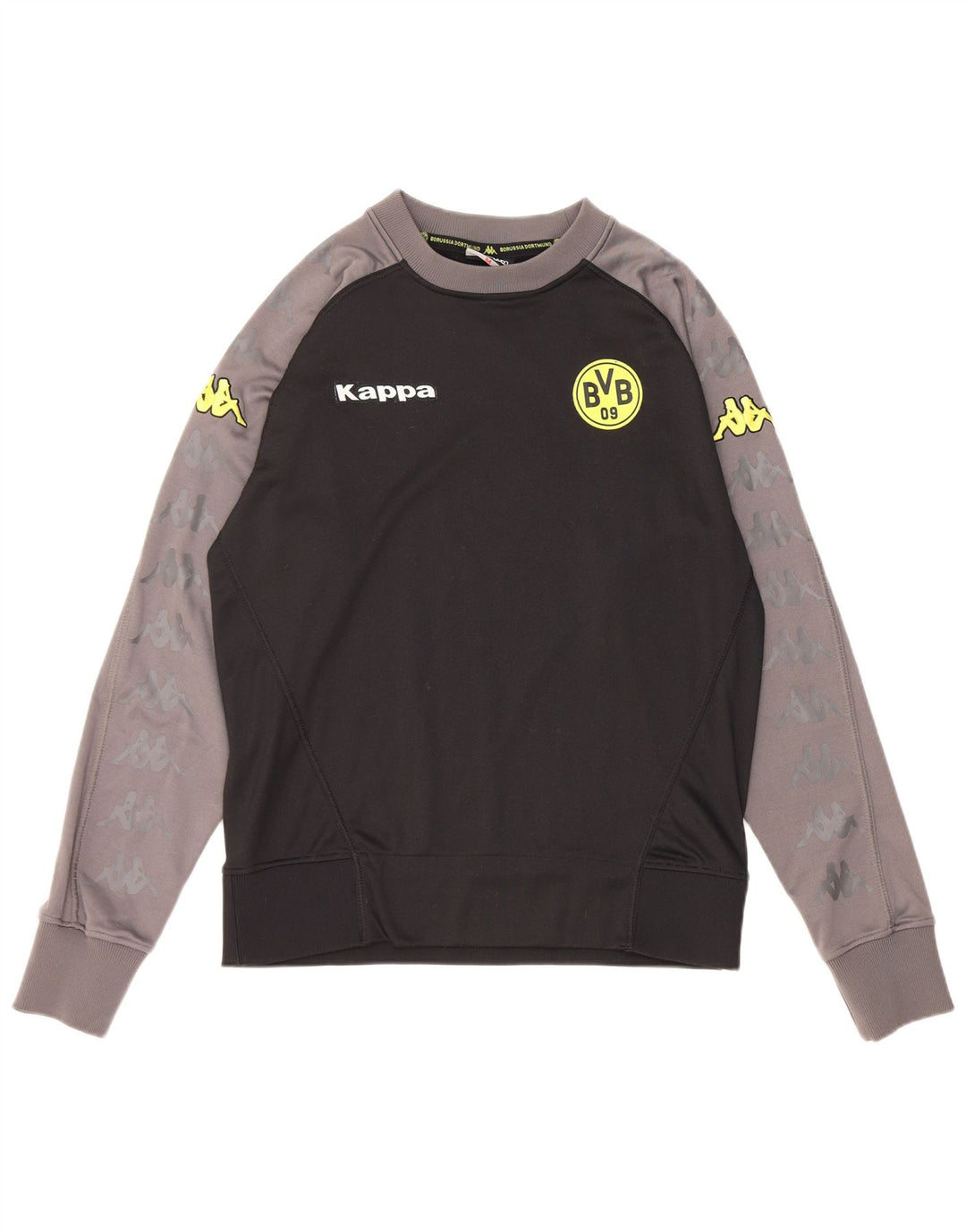 Kappa Herren BVB Dortmund Grafik-Sweatshirt-Pullover, Mittelschwarz, Farbblock