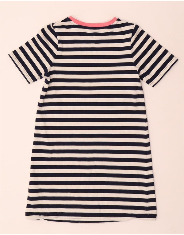 JOULES T-Shirt-Kleid für Mädchen, 11–12 Jahre, marineblau, gestreift, Baumwolle