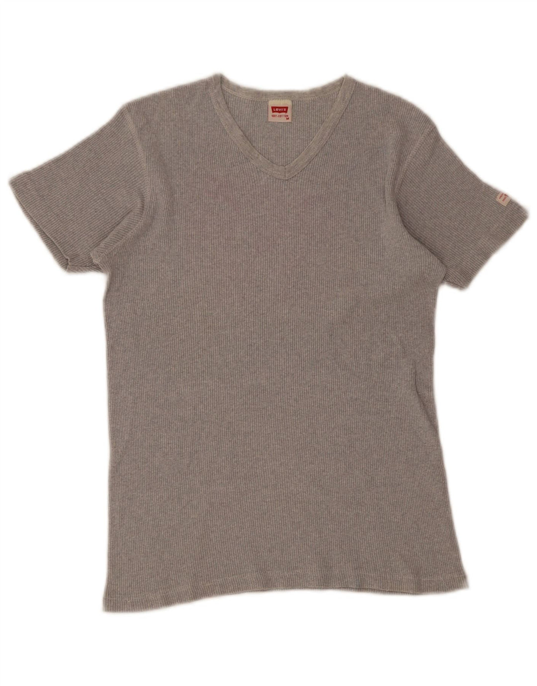 Levi's Damen T-Shirt Top UK 12 Mittelgraue Baumwolle