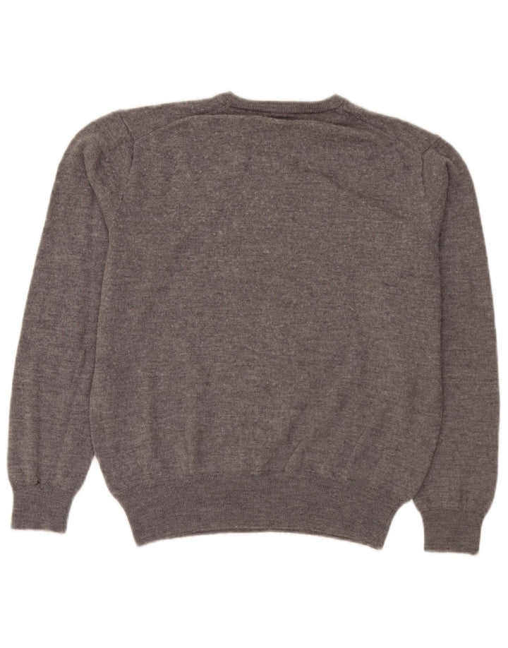 Polo Ralph Lauren Herren-Pullover mit Rundhalsausschnitt, mittelgraue Wolle