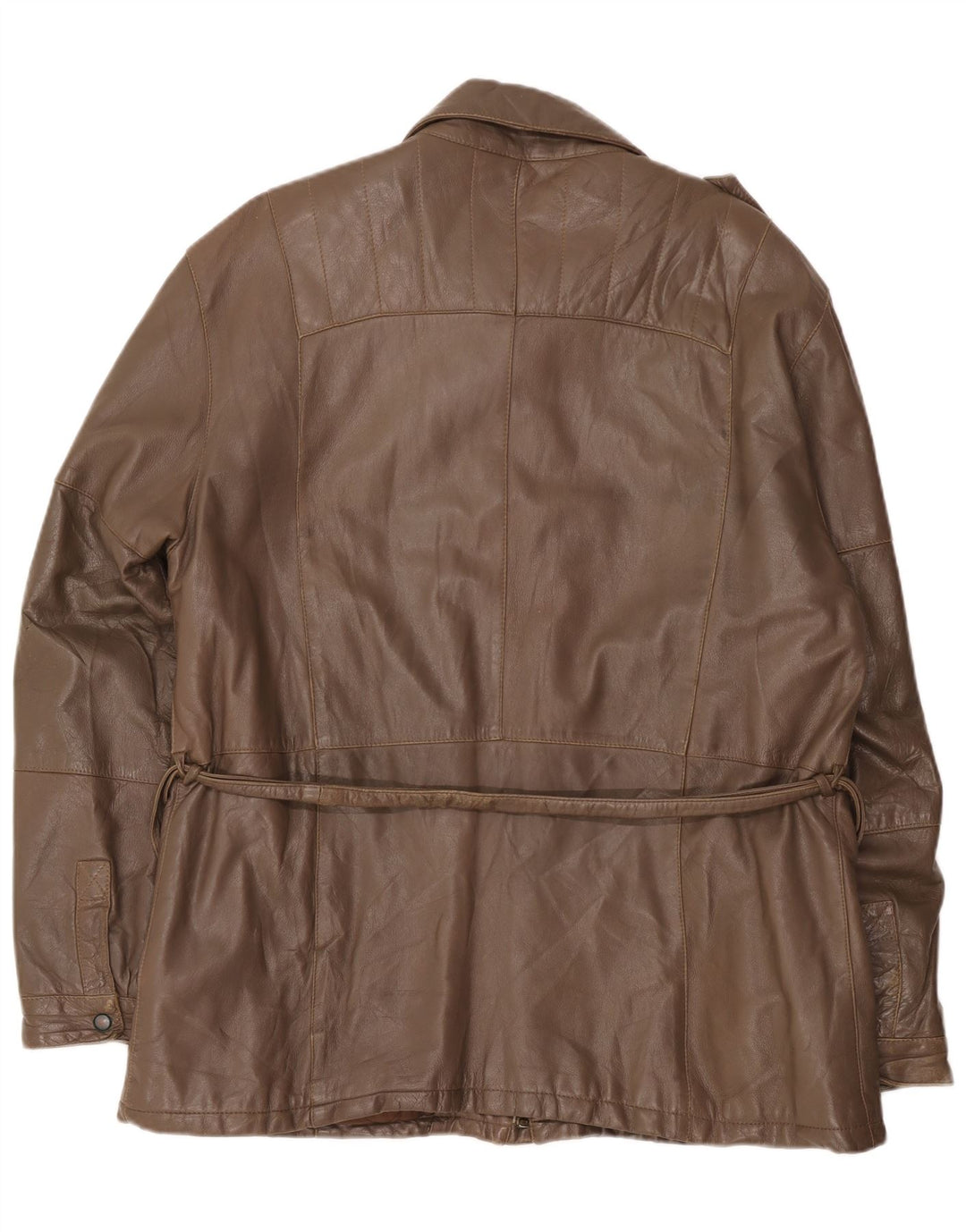 Vintage Herren Militärlederjacke UK 40 Large Braun