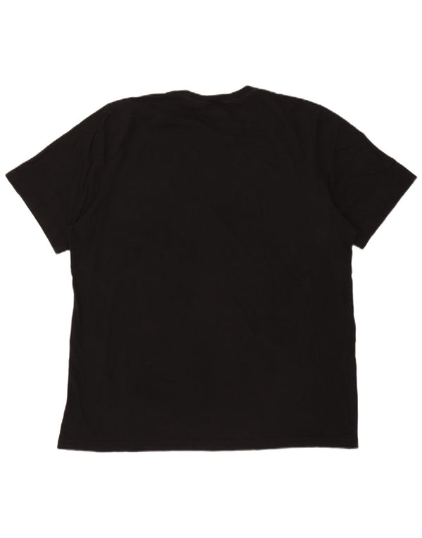 Adidas Herren Grafik T-Shirt Top XL Schwarz Baumwolle