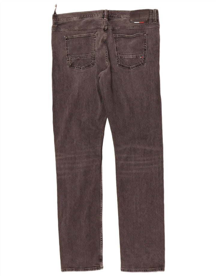 Tommy Hilfiger Herren Bleecker Slim Jeans W36 L34 Graue Baumwolle