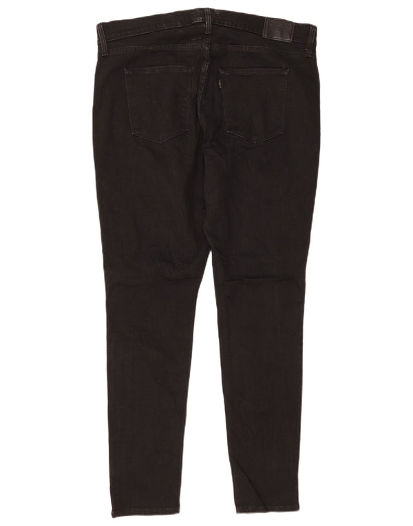 Levi's Damen 310 High Waist Shaping Skinny Jeans US 16 2XL W34 L30 Schwarz