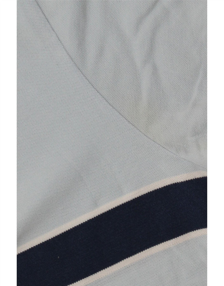Fred Perry Herren-Poloshirt aus mittelblauer, gestreifter Baumwolle