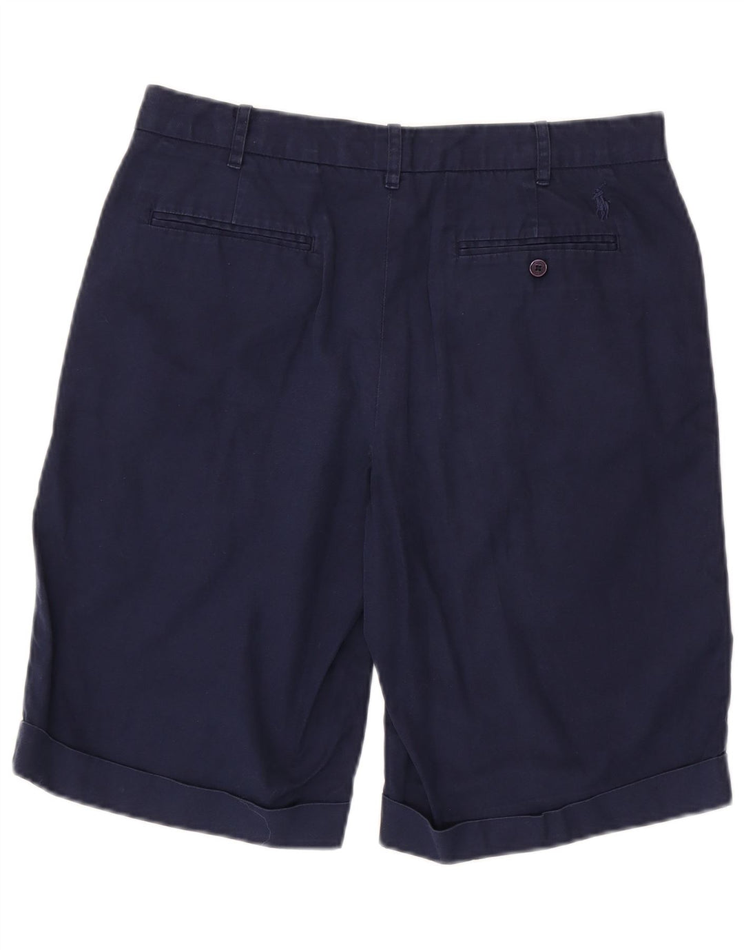 Ralph Lauren Damen Chinoshorts US 8 Medium W30 Marineblaue Baumwolle