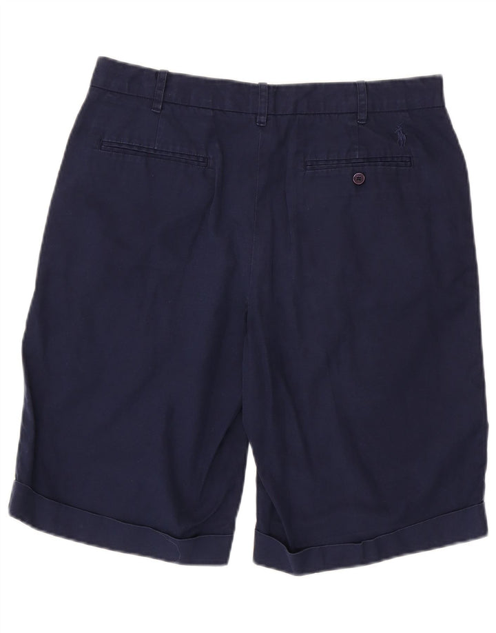 Ralph Lauren Damen Chinoshorts US 8 Medium W30 Marineblaue Baumwolle