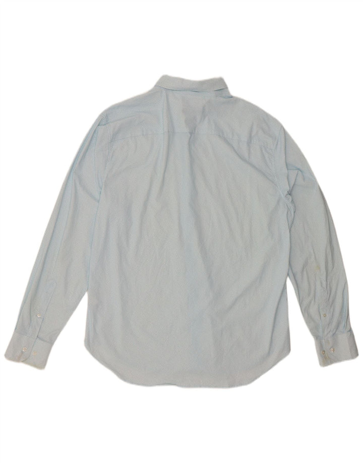 BONOBOS Herren-Hemd mit sportlicher Passform, großes, blau geflecktes Nylon