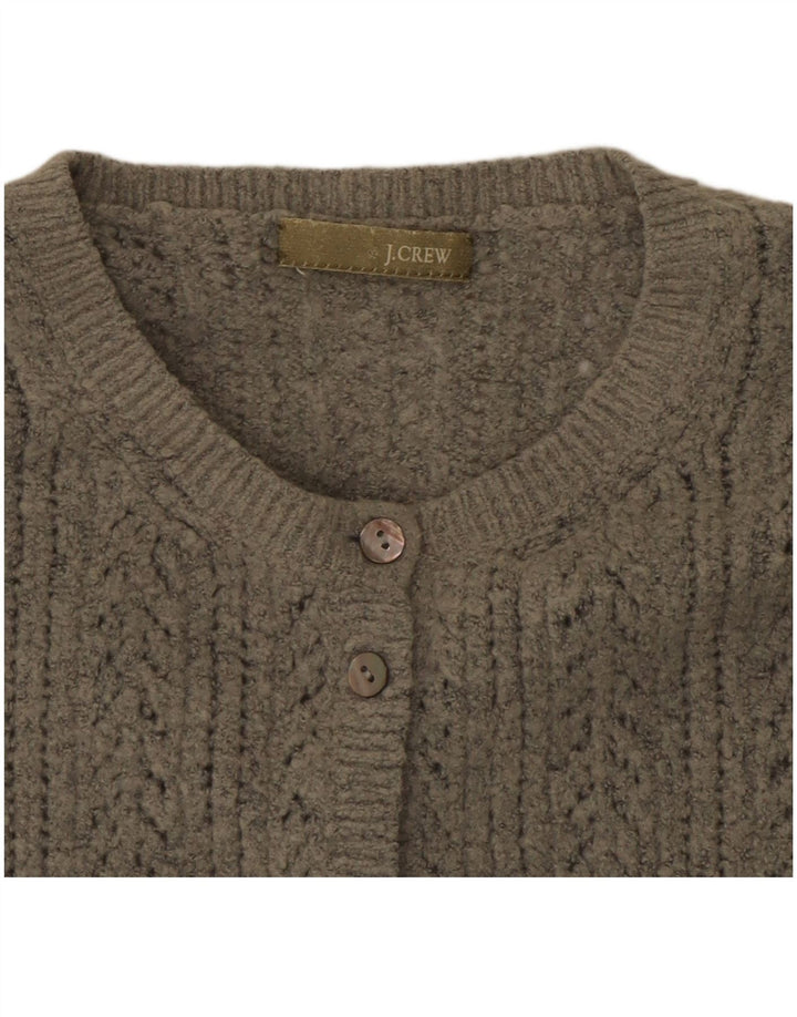 J. CREW Damen Strickjacke UK 12 Mittelgrau