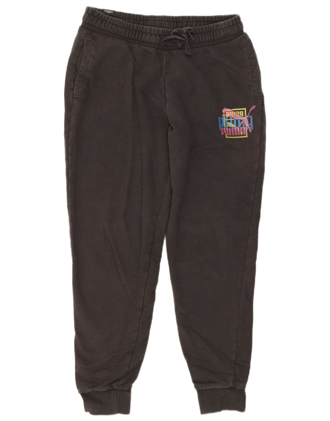 Puma Herren-Trainingshose mit Grafik, mittelschwarz, Baumwolle