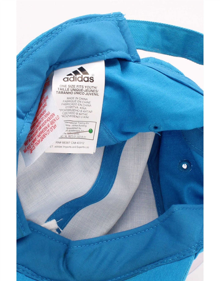 Adidas Baseballmütze mit Grafik für Jungen, Einheitsgröße, blaue Baumwolle
